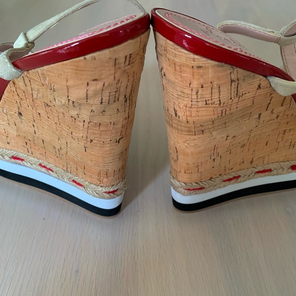 NEW plenty by tracy reese Tess leather wedge sandals - Picture 7 of 7